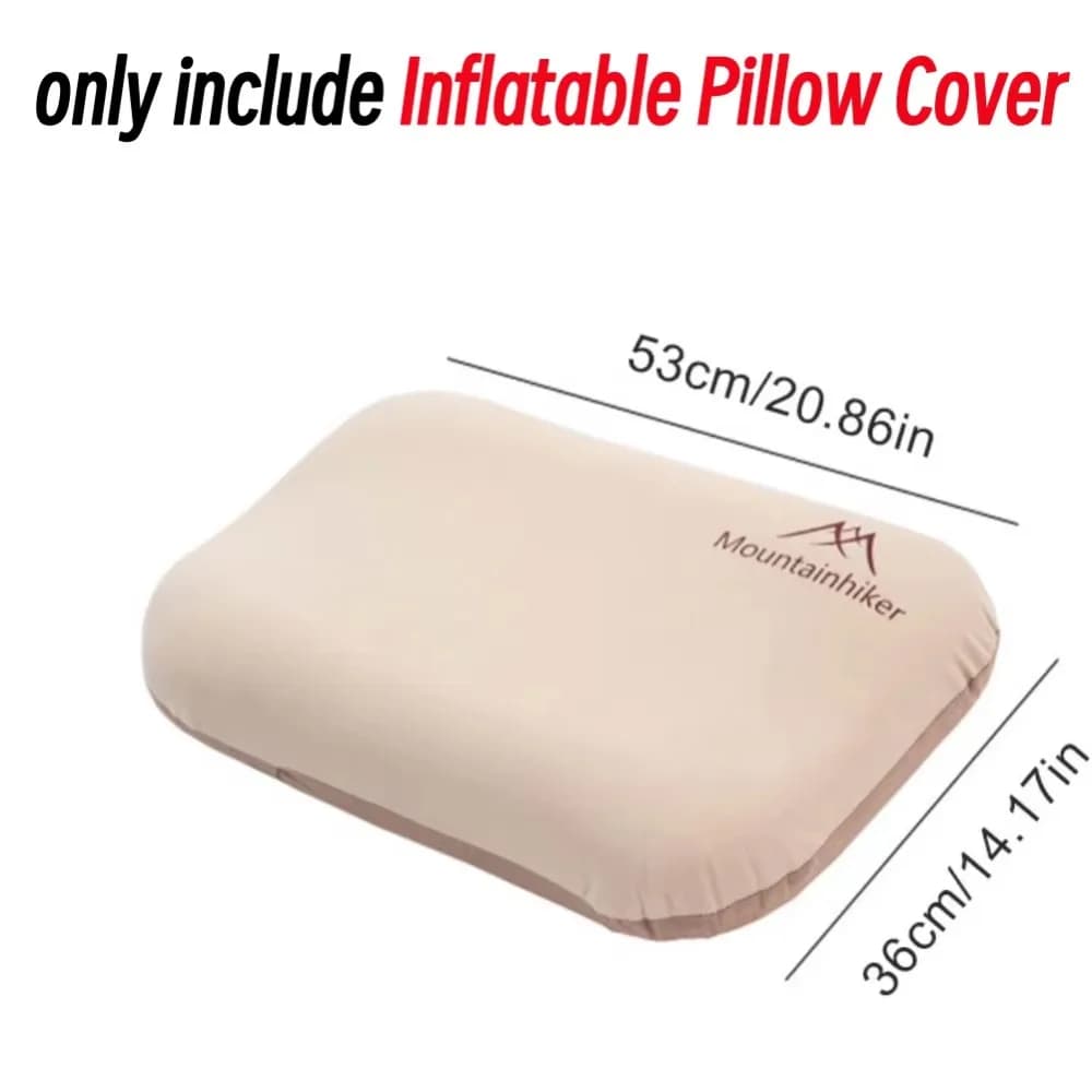 Cuscino da Campeggio Ergonomico Portatile Comprimibile ad Alto Rimbalzo Autogonfiabile Silenzioso Ispessito 3D per Protezione del Collo da Viaggio