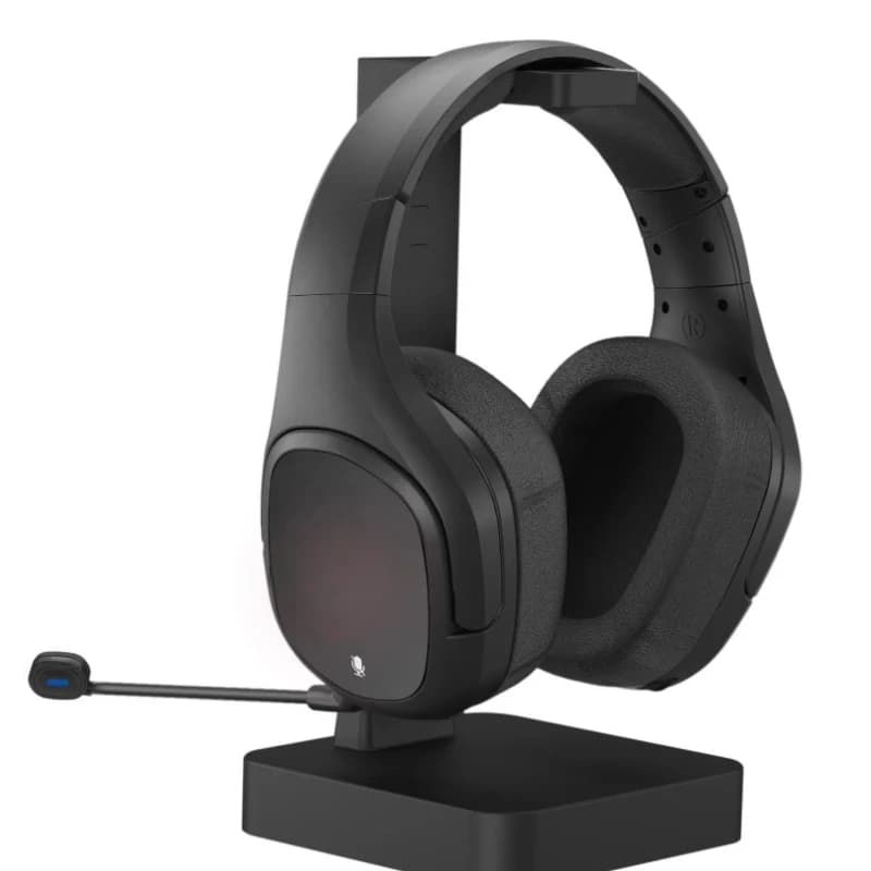 Wireless Headphones 7.1 Surround Sound with Charging Transmitter Stand, ENC Microphone Low Latency 7.1 Headphones