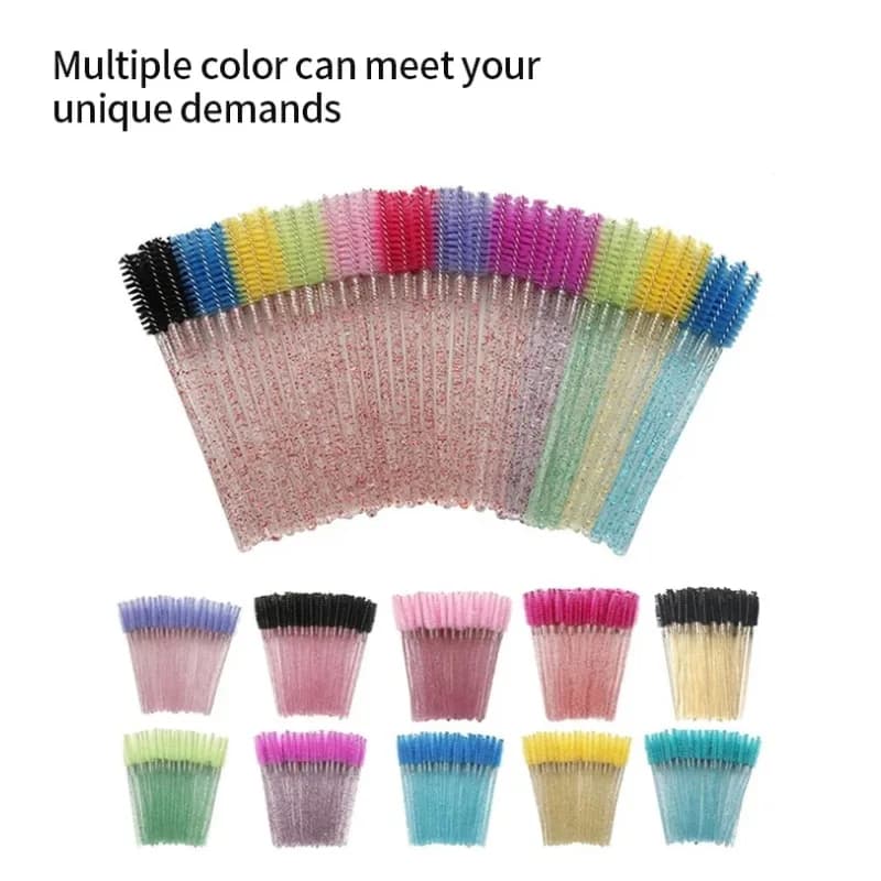Eyelash Extension Eyebrow Brush disposable Mascara Bacchetta Applicator Spooler Eyelash Cosmetic Brushes Set Makeup Tools