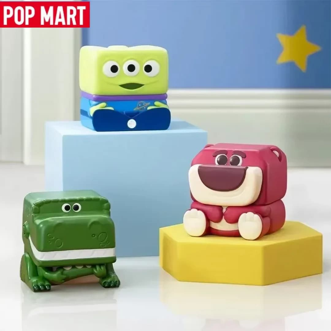 POP MART Scatola cieca Giocattoli Ragazze Disney Pixar POP CUBE - Serie 3 Anime Action Figure Sorpresa Scatola misteriosa Bambole Festival di fascino