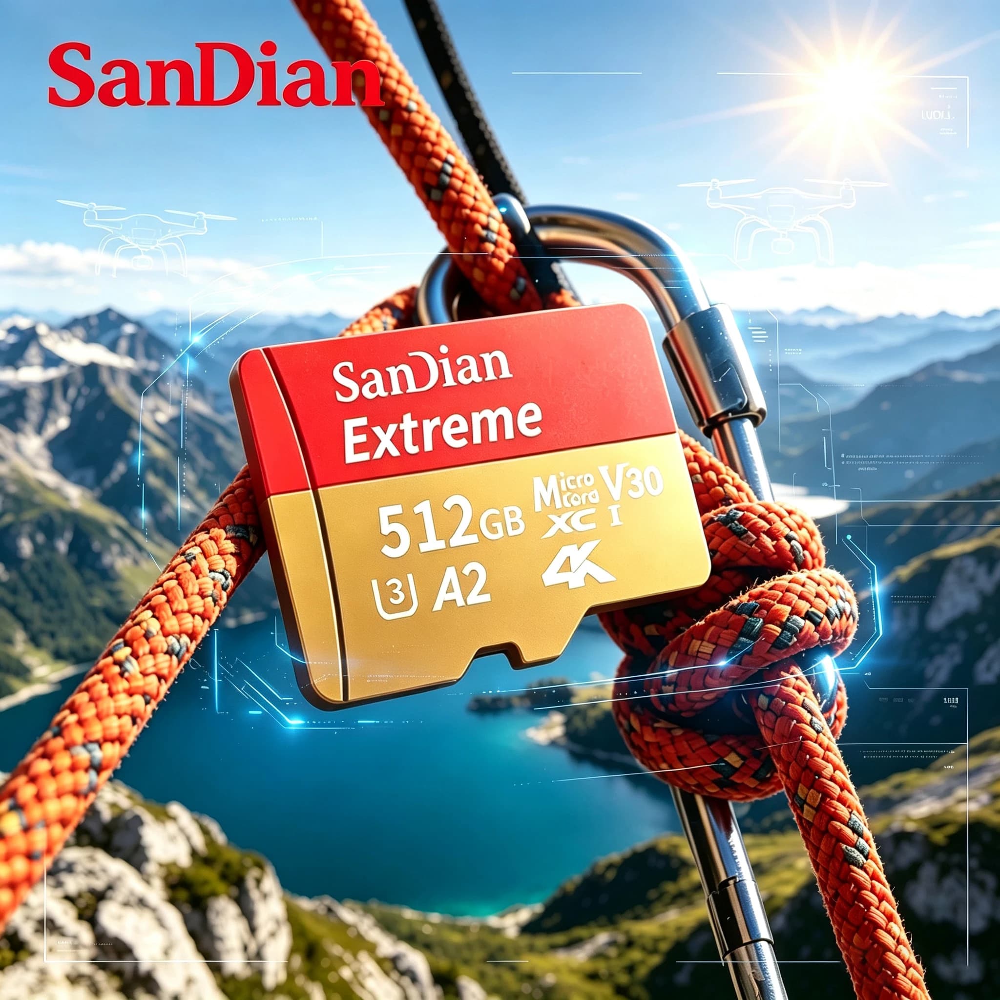 Micro TF&SD Card 128GB High-speed SD Card 256GB Memory Flash Card Class 10 V30 Up to 100MB/s for PC/Phone/GoPro Action Camera