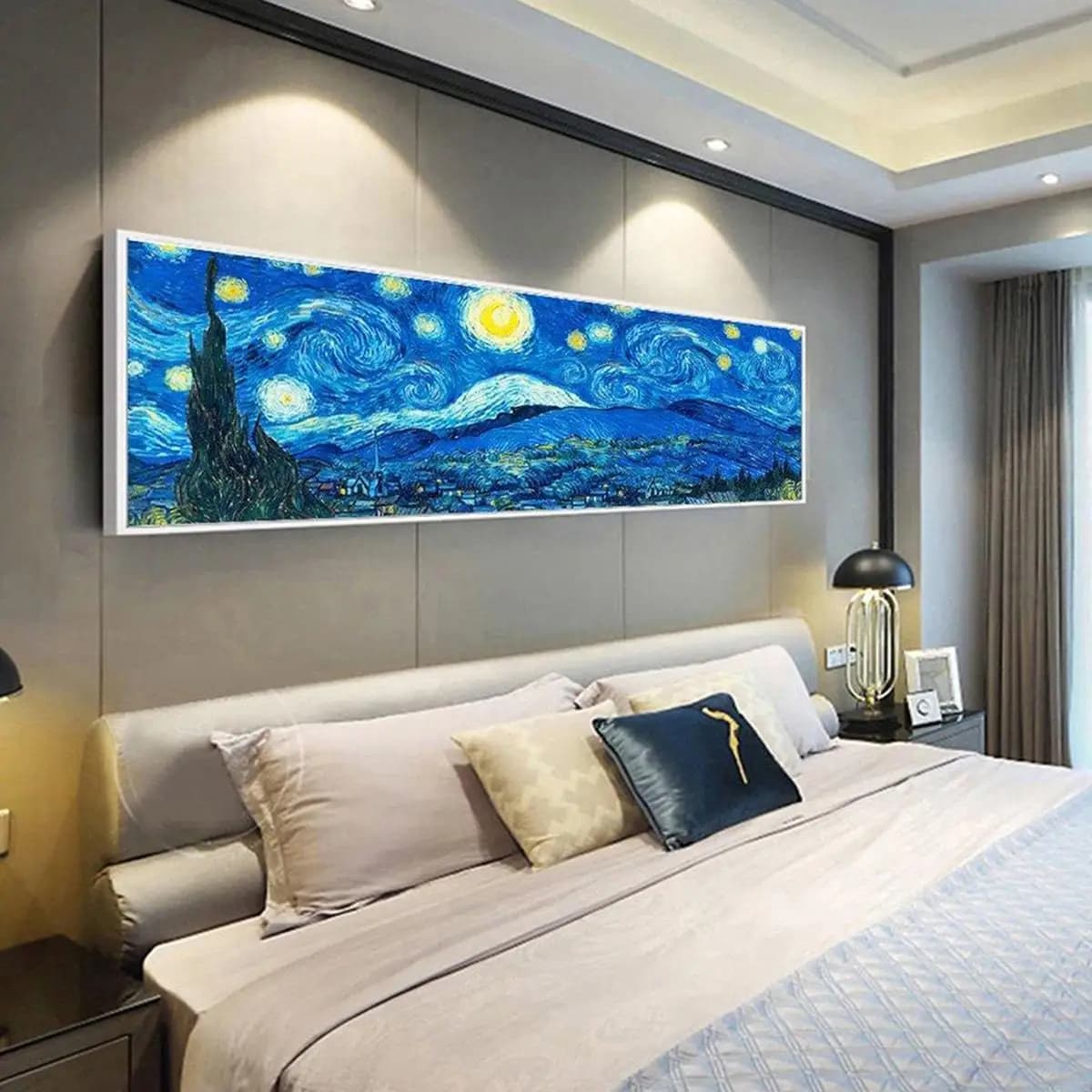 Pittura diamante fai da te Cielo stellato di Van Gogh 5D Decorazione diamante rotondo/quadrato completo Pittura Impressionista Art Decor Home