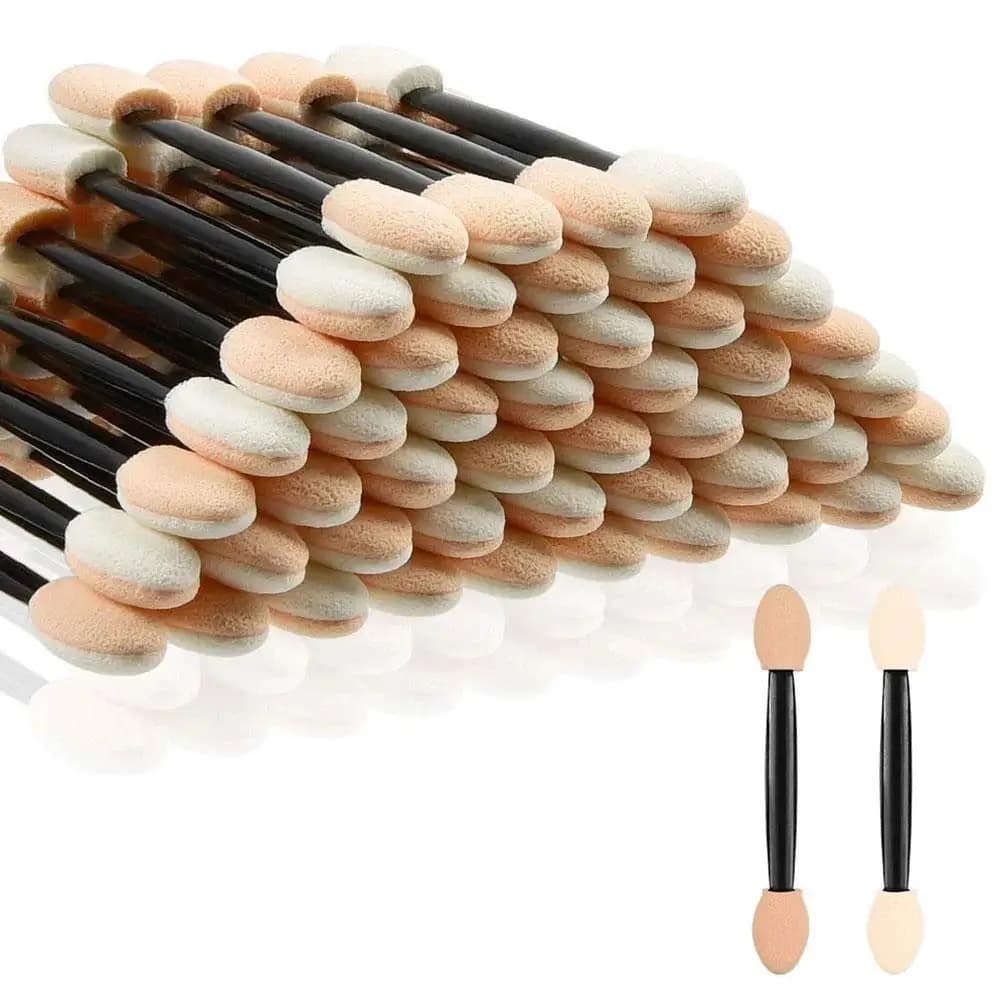 Latex Sponge Eye Shadow Stick Double-head Applicators Disposable Makeup Brush Portable Eyeshadow Applicators Beauty Tools