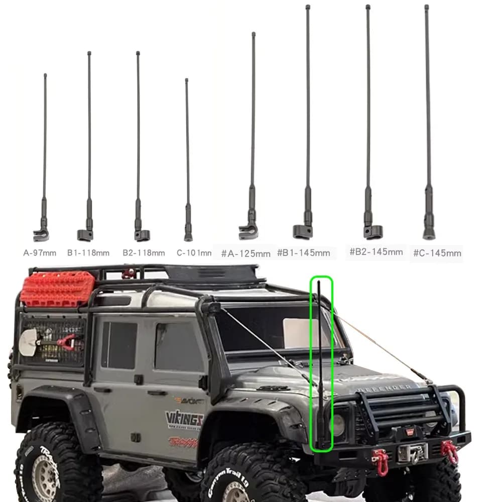 Rcdream Simulazione Antenna Decorazione Linea di Segnale Per 1/8 1/10 1/12 1/14 1/18 Rc Crawler Traxxas Axial Scx10 D90 Rc Parte di Auto