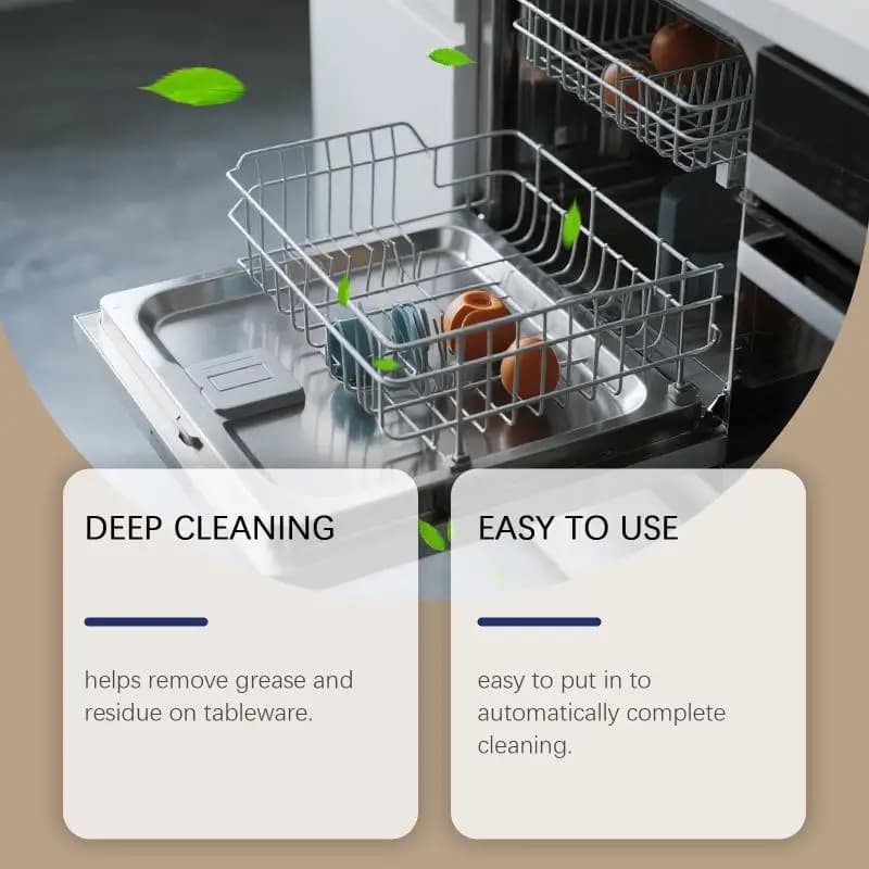 Multifunctional trays for Dishwasher, Degrease Remove Calcare and Macchie, Suitable for Home Use in Kitchen