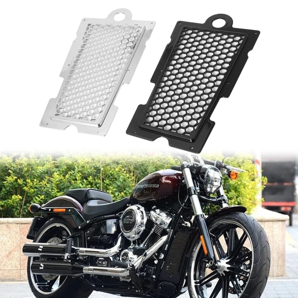 Motorcycle Radiator Grill Guard Grille Protector Cover For Harley Softail Street Bob FXBB Fat Boy Breakout Glide