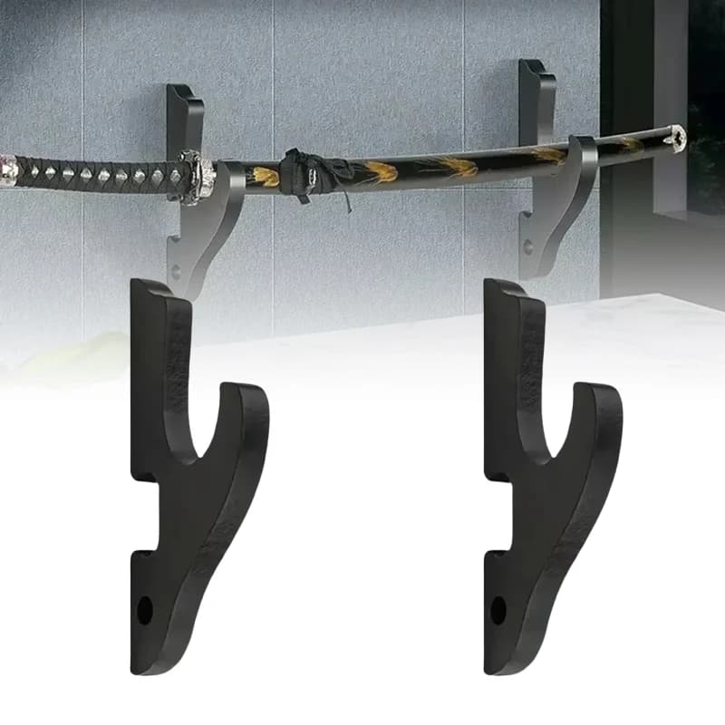 Wall Katana Sword Shelf Support Wooden Real Japanese Katana Samurai Sabre Wall Storage Rack Knife Display Holder Home Organizer