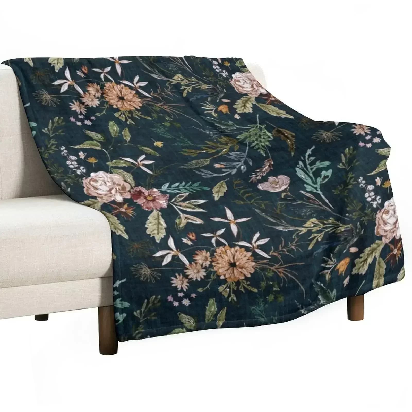 Delilah (summer/teal) Throw Blanket Flannels for winter Soft Sleeping Bag Cute Summer Beddings Blankets