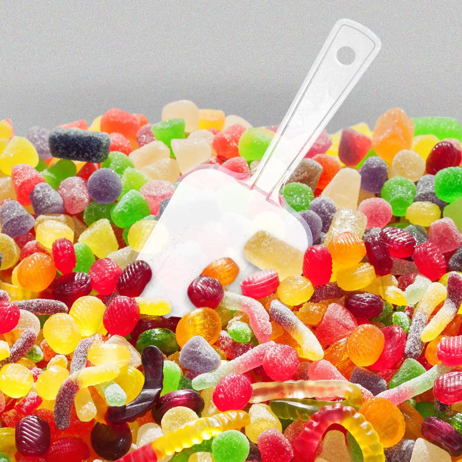 5Pcs Plastic Ice Scoop Measuring Cup Scoop for Weddings Parties Restaurants Home Use Candy Protein Powder Buffet Dessert Serving