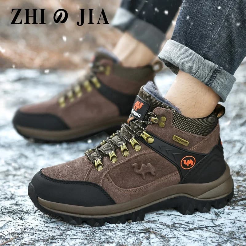 Nuovi stivali da uomo autunno inizio inverno uomo scarpe da trekking impermeabili all'aperto scarpe da lavoro uomo stivaletti morbidi Sneakers da uomo primavera