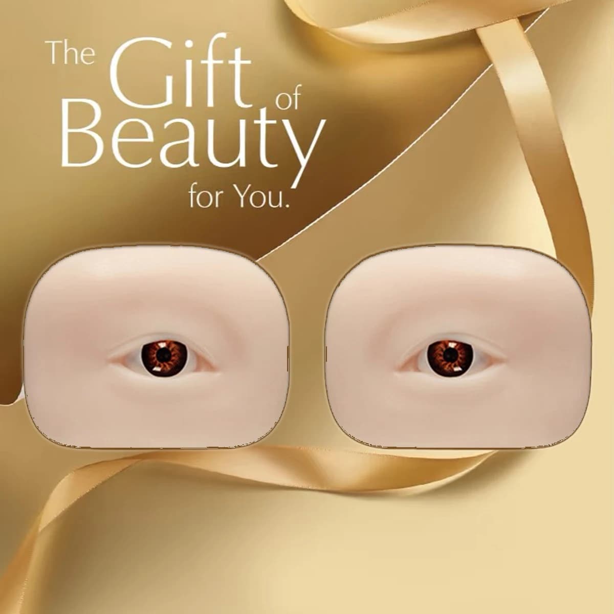 3D Fake Eyelashes 3D Flat Doll Head Silicone Practice Tool Reusable For Eyelash Artists Wristband Training Manichino Eyewear