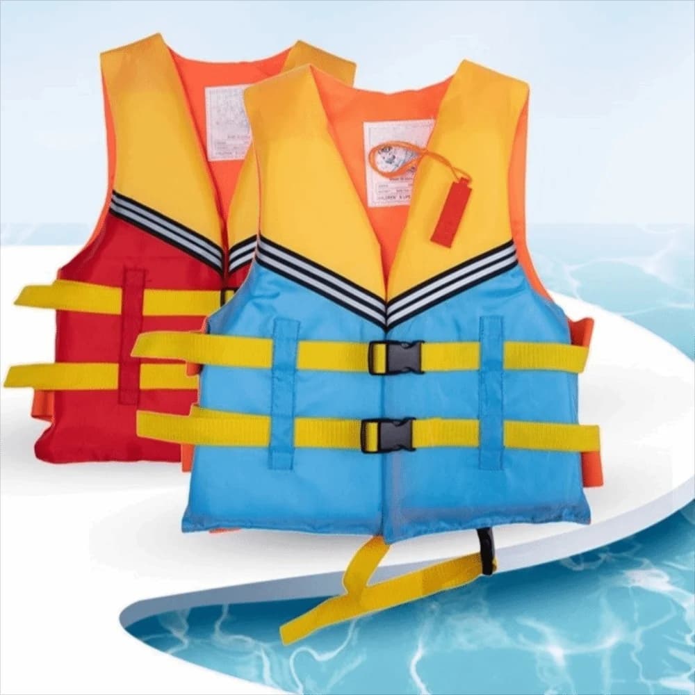Universal Large Buoyancy Life Vest Jacket Portable with Whistle Marine Safety Vest Adjustable Straps Buoyancy Vest Skiing