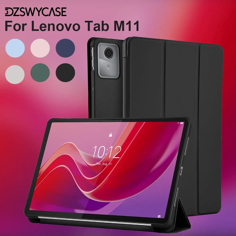 Custodia per Lenovo Tab M11 11 pollici 2024 TB-330FU/TB-331XU, custodia protettiva in silicone con funzione auto stand/sleep per tablet