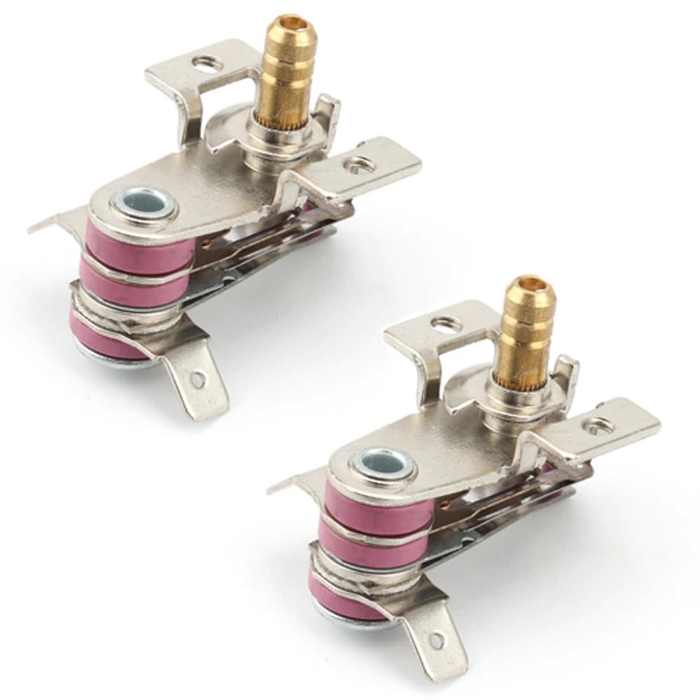 Termostato per forno elettrico 2PC 250V 16A T250 KST-168 100-250 ℃ regolatore di temperatura con foro per vite M4 interruttore di temperatura a metà giro