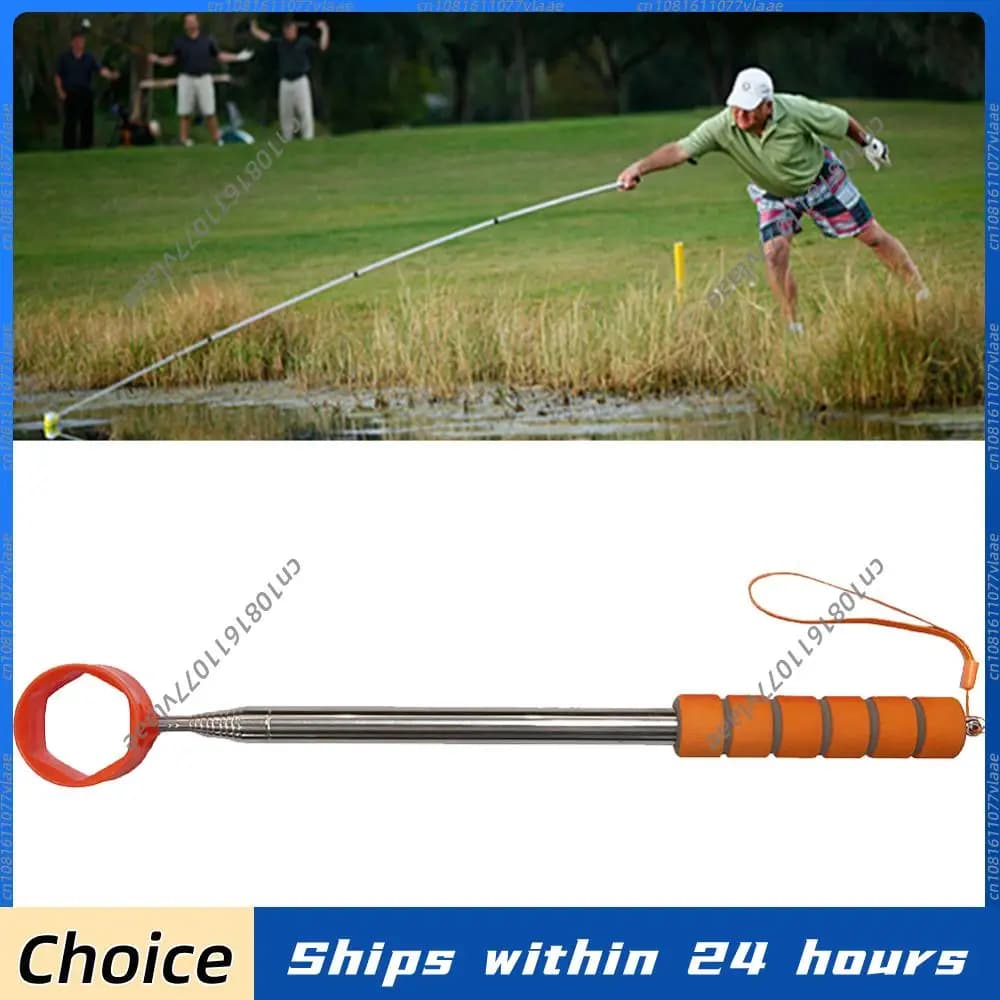 Raccogli Palline da Golf Telescopico in Acciaio Inox da 2,7 m con Impugnatura Antiscivolo e Artiglio a Ventosa - Accessorio da Golf Perfetto per un Regalo