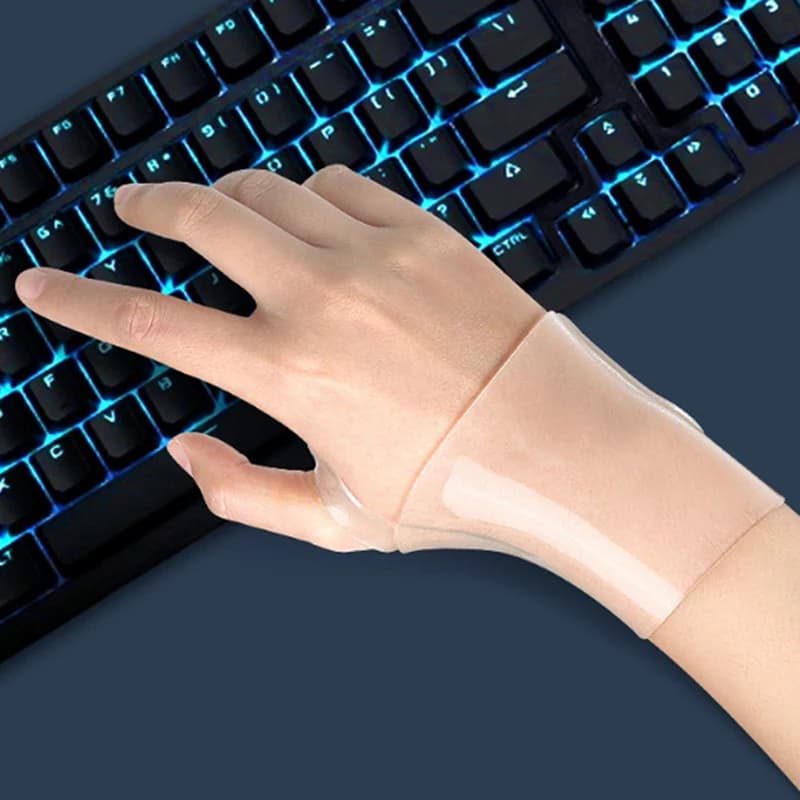 1 Pezzo Protezione per Polso Unisex, Fascia Trasparente Sportiva in Silicone Morbido per Uomo e Donna