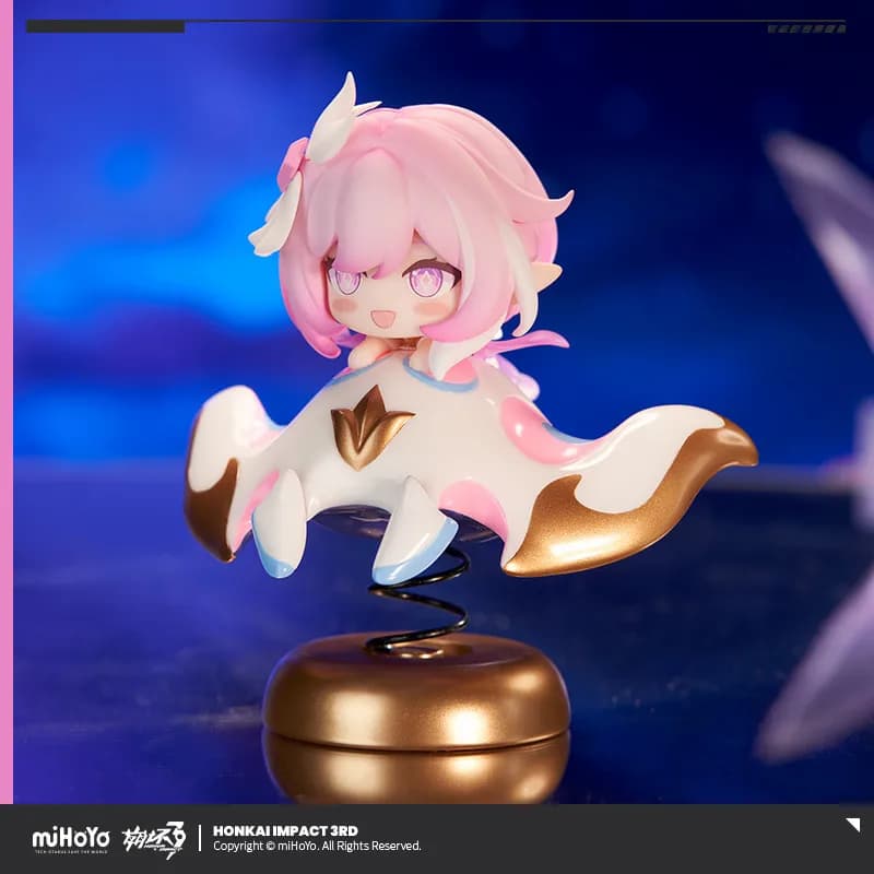 MiHoYo Prodotto originale ufficiale Honkai Impact 3 Elysia Figura Happy Shake ABS PVC Statua in metallo Elysia Cute Lovers Regalo di compleanno