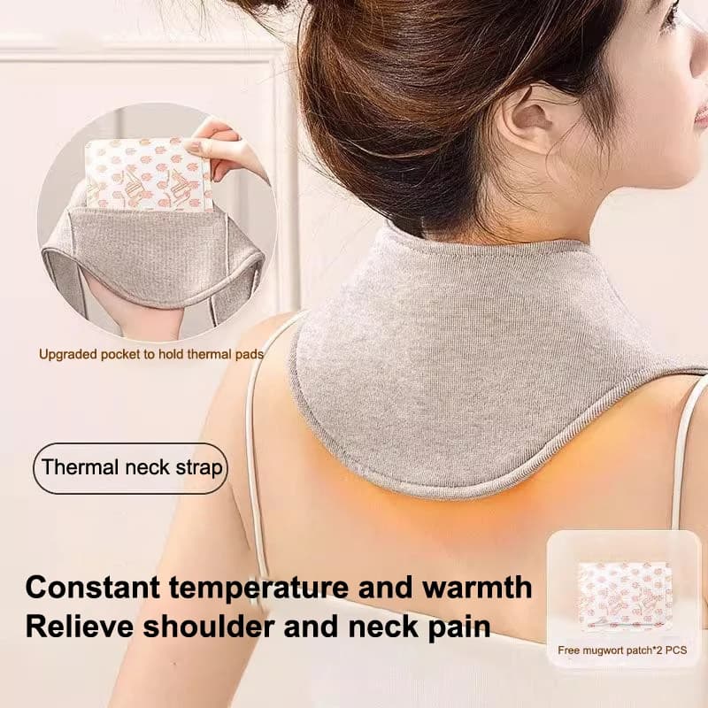 Cotton Cervical Neck Protection All-Season Scarf Comfortable Soft Neck Belt Warm Neck With Pocket Mountaineering Scarf