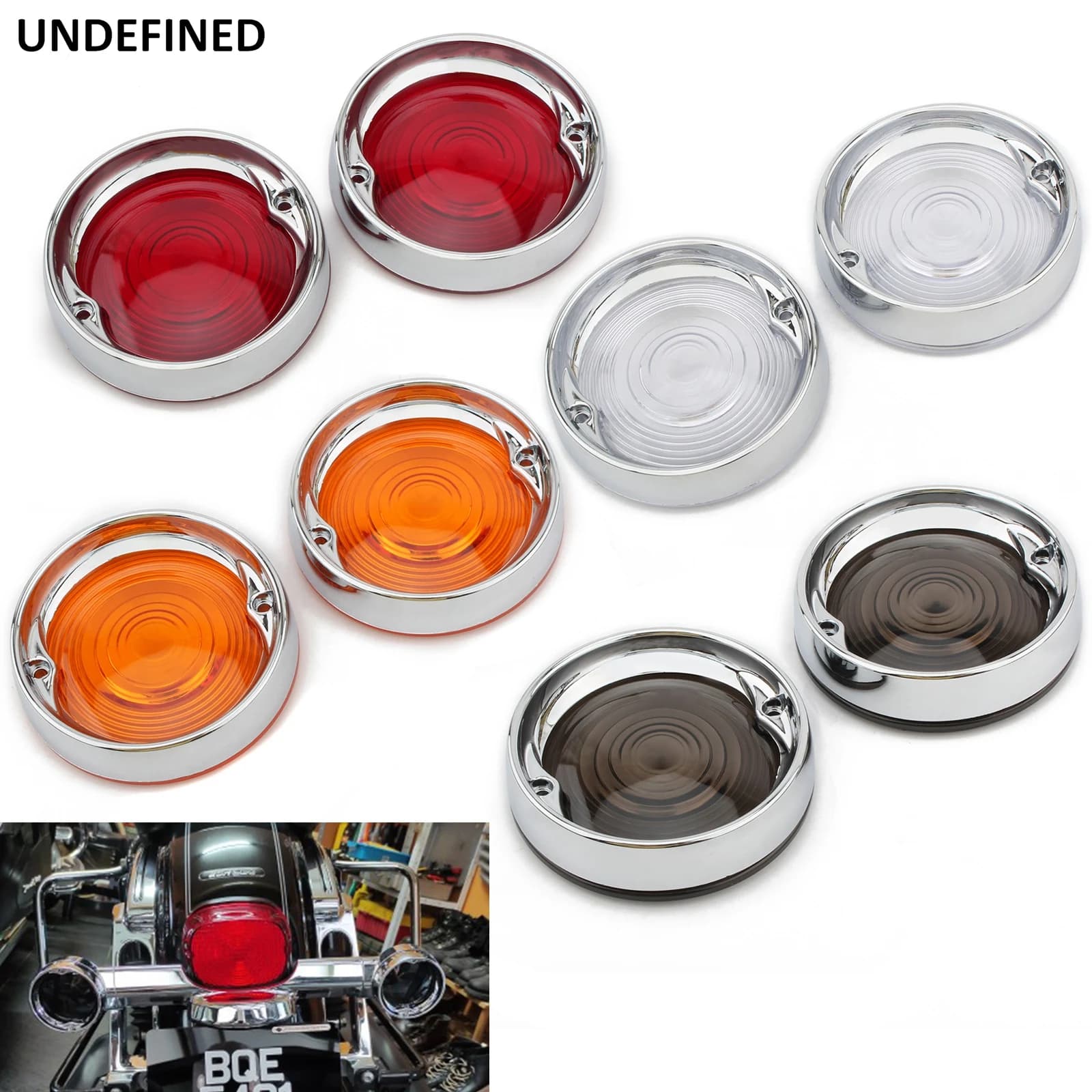 Chrome Piatto Profonda Cornici Trim Anello Indicatori di direzione Luci Copriobiettivo Per Harley Touring Electra Street Tour Glide Road King 1986-2021