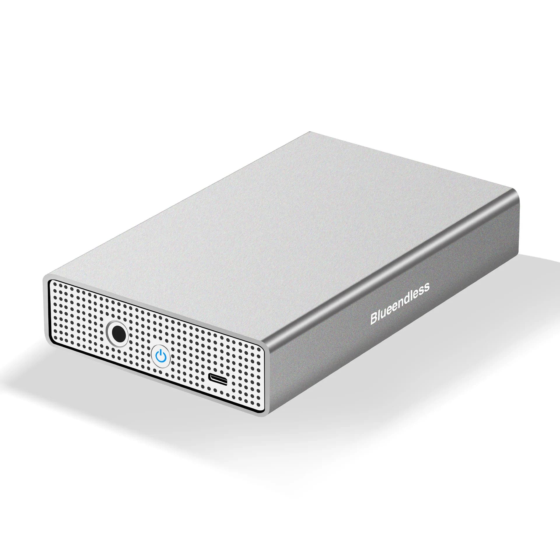 Blueendless USB-C to SAS/SATA 2.5/3.5 Inch HDD Enclosure - 5Gbps External Hard Drive Case up to 20TB