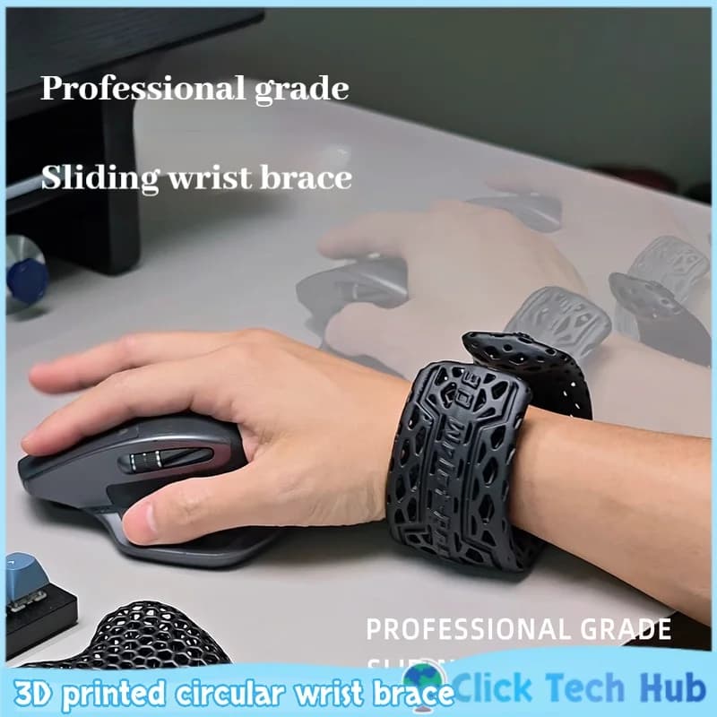 Supporto per polso circolare stampato in 3D, supporto per polso mobile scorrevole, supporto per polso antiscivolo, supporto per palmo, accessori per giochi