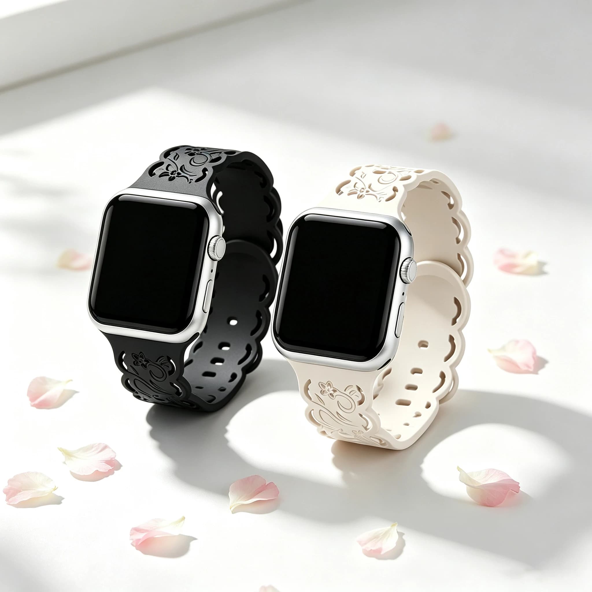 Silicone Engraved Band For Apple Watch Series 11 8 9 10 7 SE 6 5 Ultra Strap 49mm 45mm 44mm 46mm 42mm 41mm 40mm Correa Bracelet