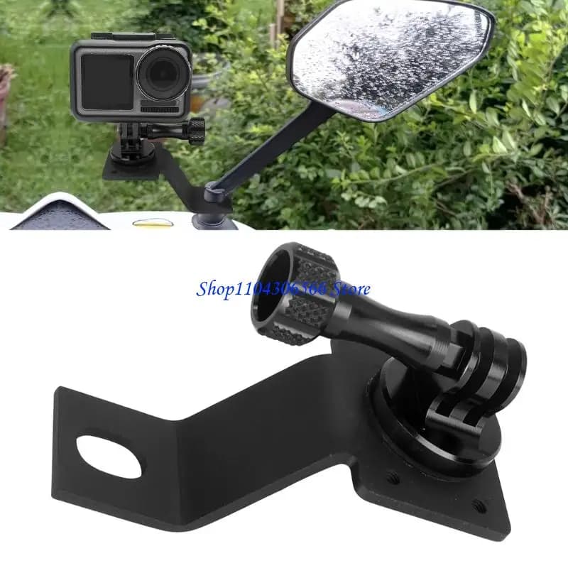 02DD Motorcycle Mount For Sports Cameras Reinforced Metal Frame With Quick Release