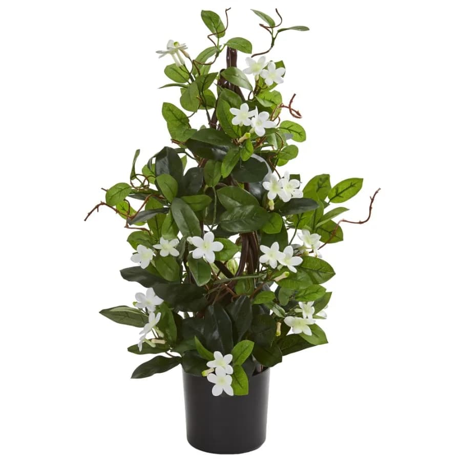 24" Stephanotis Artificial Climbing Plant White