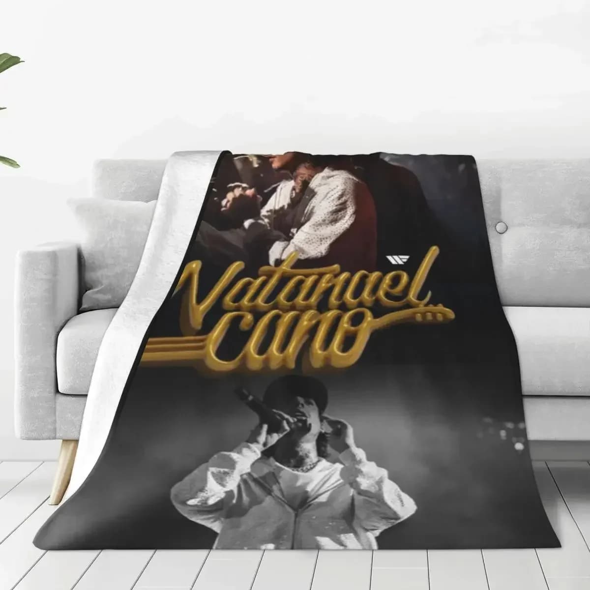 Coperte in flanella N-Natanael Canos, morbide coperte per letto, divano, sedia, viaggio, copriletto, ideali per concerti e tour musicali