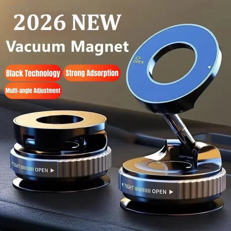 Nuovo Supporto Magnetico per Telefono con Regolazione Multi-Angolo a 360° ° Supporto Magnetico Pieghevole per Auto/Bagno con Forte Presa - Modello 2026