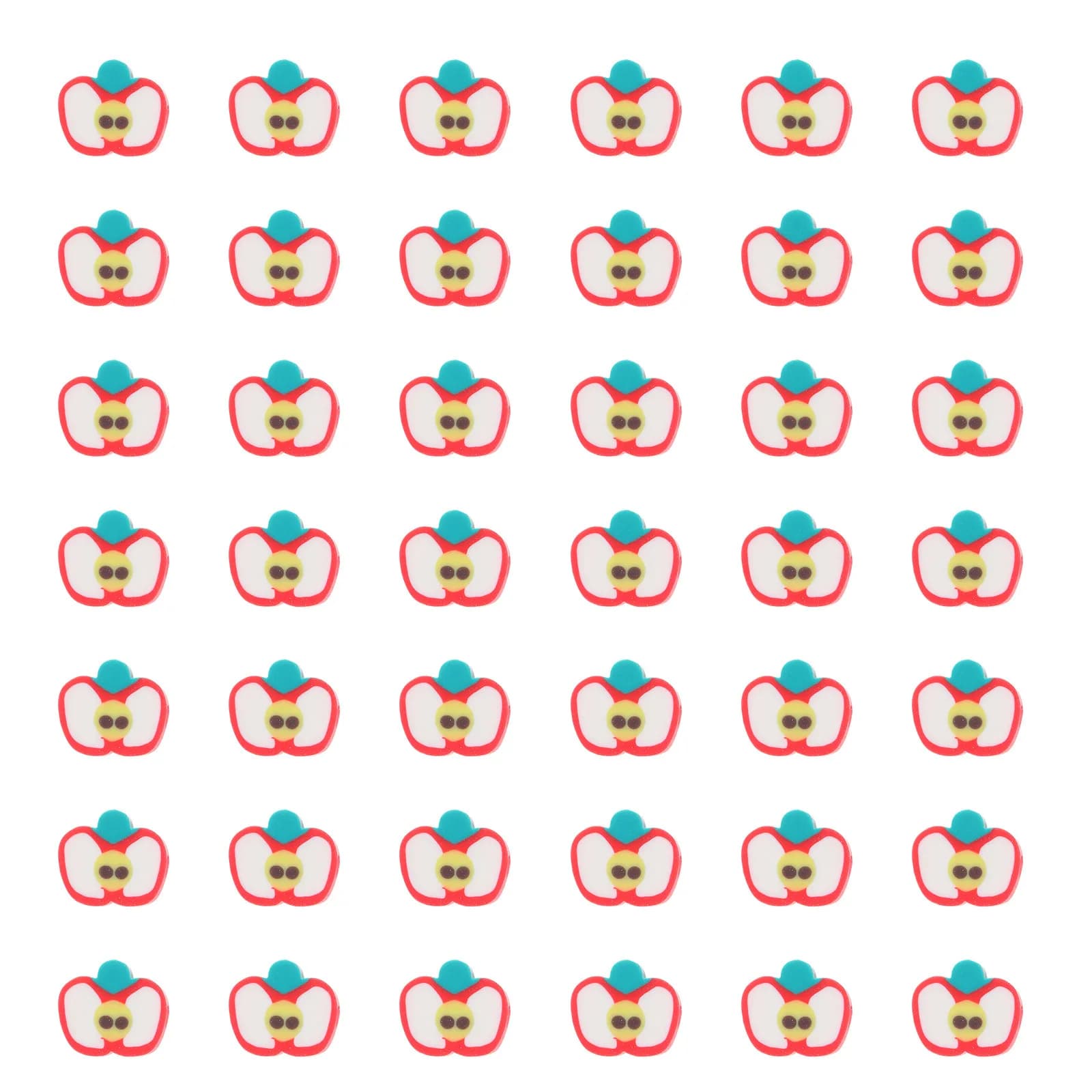 60 Pezzi di Perline in Argilla Polimerica a Forma di Frutta, Leggere, per Creazione di Gioielli Fai-da-Te, Braccialetti, Collane, Orecchini, Portachiavi