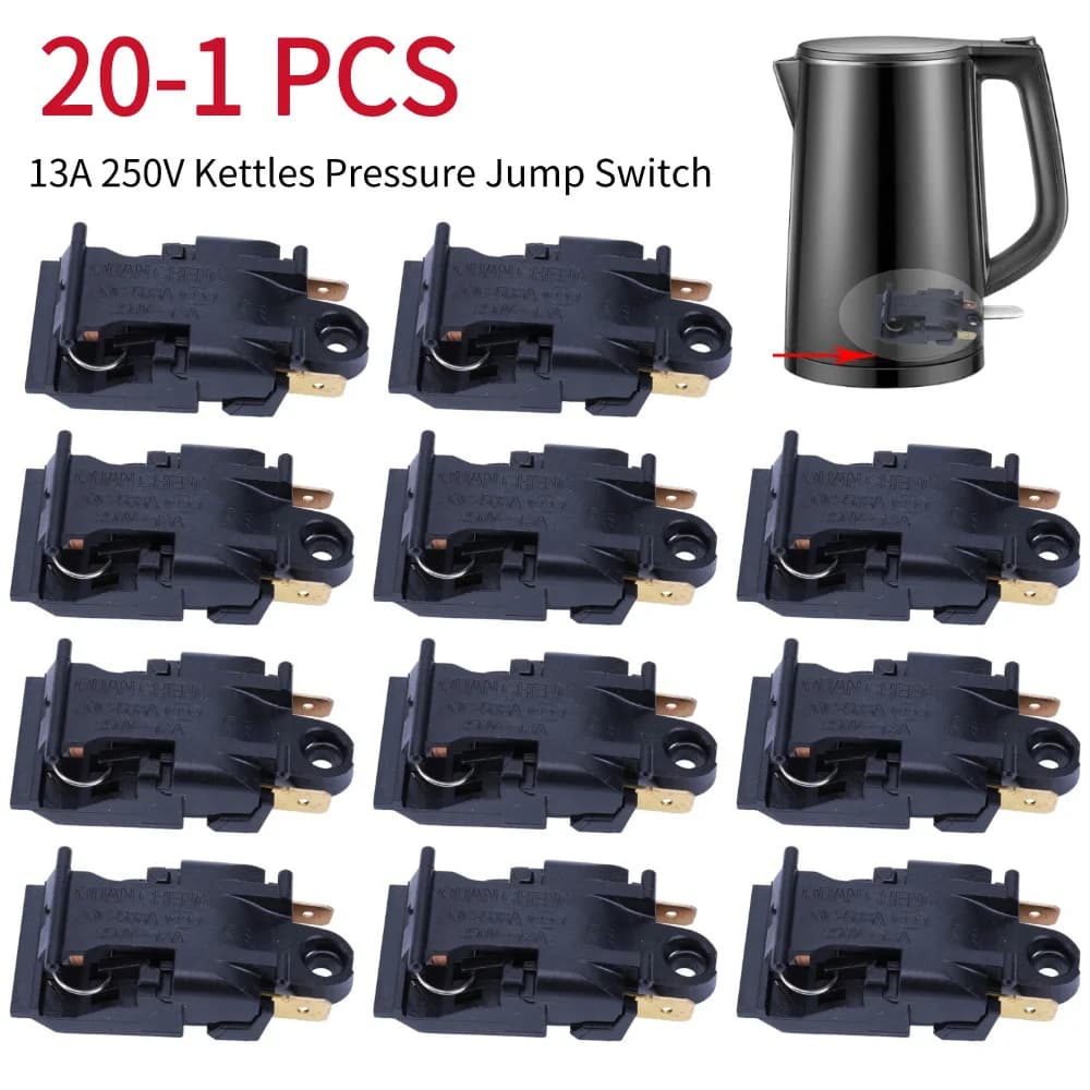 Electric kettle Power switch 13A 250V Pressure switch Universal accessory Pressure Jump Switch Plastic + Metal