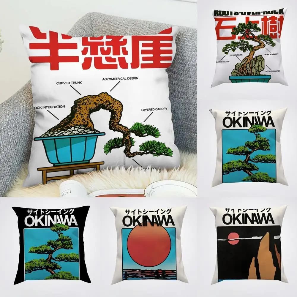 Othman Zougam Art Retro Federa per cuscino decorativa per auto, divano, casa, stampa fronte-retro, copricuscino quadrato in peluche