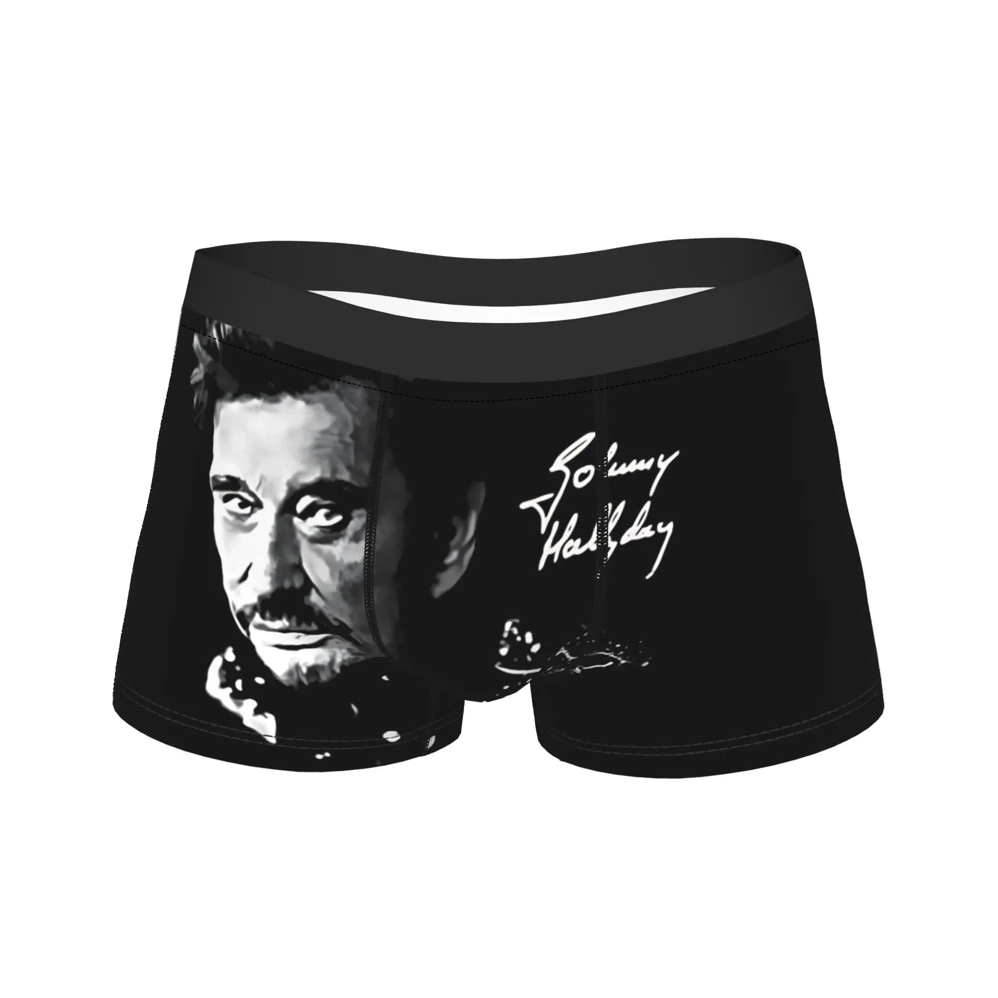 Johnny Hallyday Intimo da uomo, design innovativo, boxer, taglia grande 2XL, in promozione