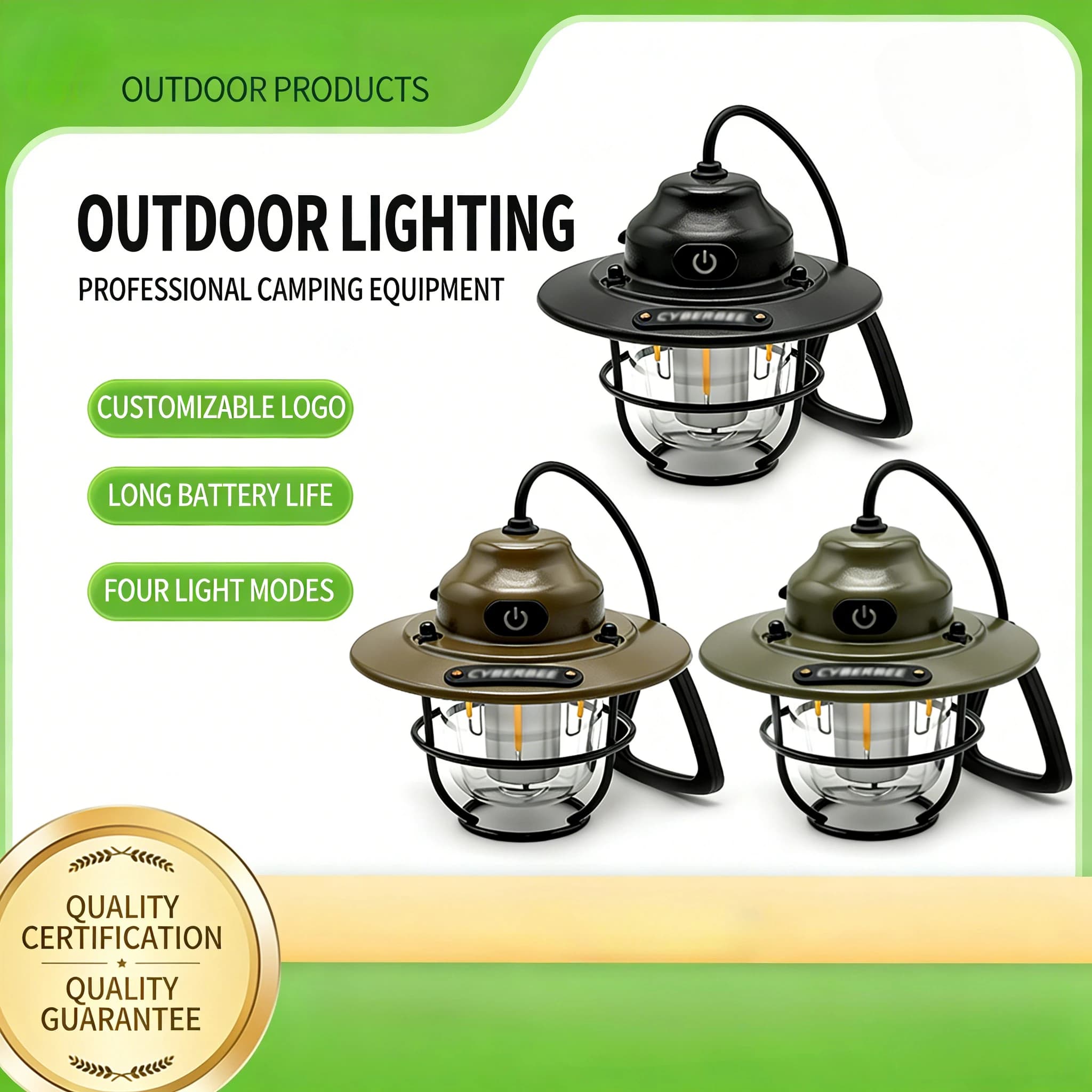 Lanterna da Campeggio a Forma di Pigna per Esterni | Luce Ambientale per Tenda | Lunga durata della batteria | Lampada Retrò a Forma di Cavallo | Illuminazione Portatile