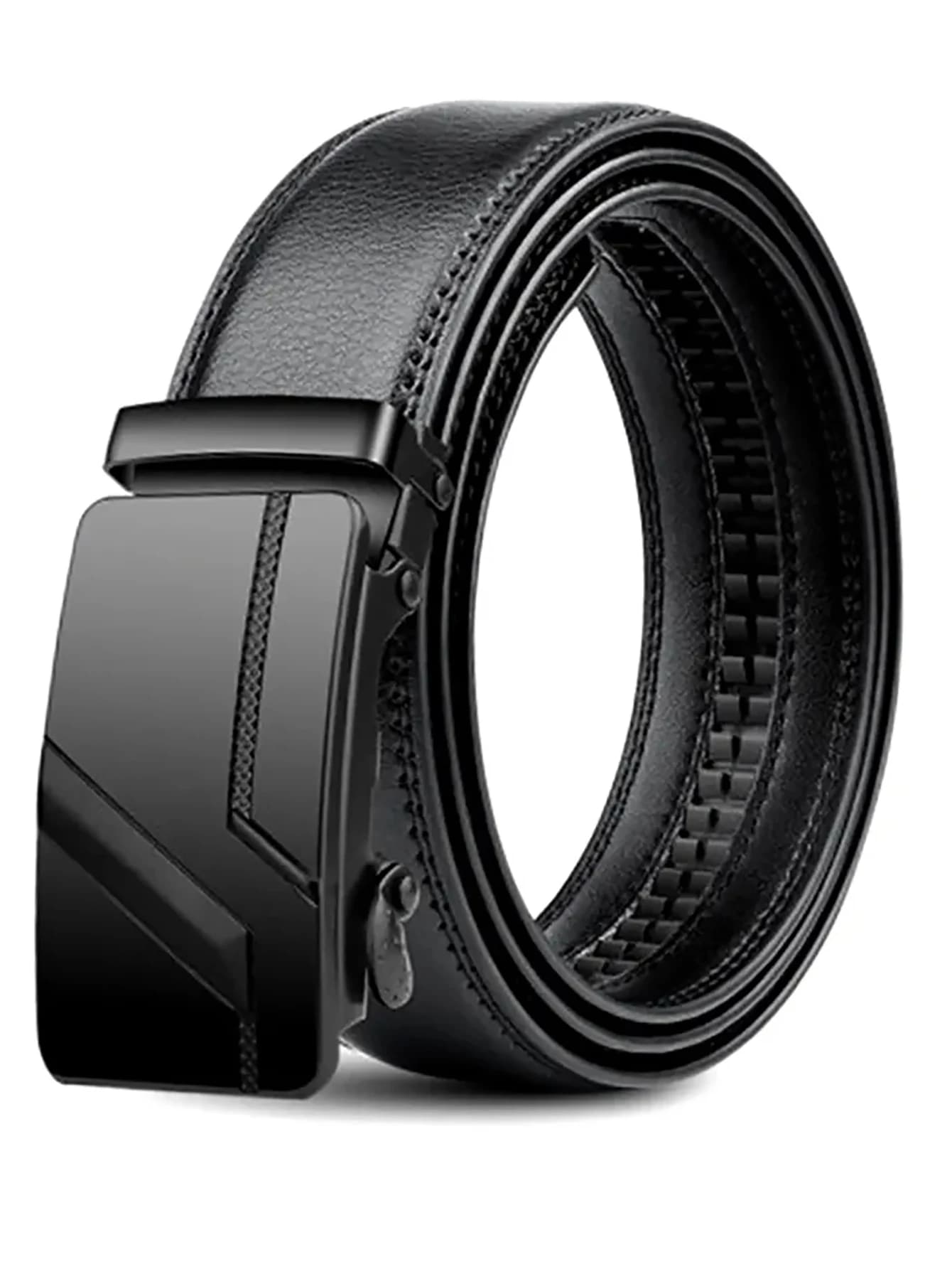 High Quality Men's Belt 110 cm 120 cm 130 cm Luxury Belt, Men's Belt with Black Automatic Buckle Jeans Men's Belt