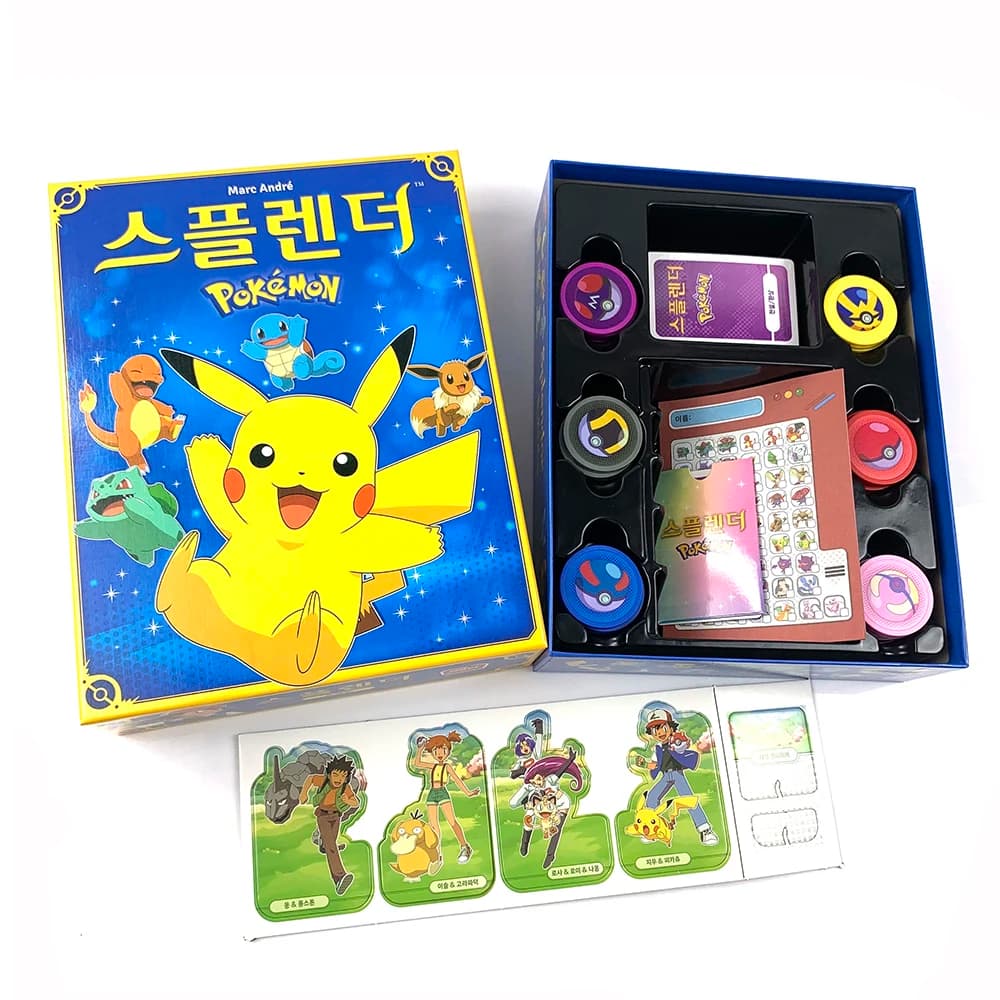Gioco da Tavolo Pokémon Edizione Coreana, Gioco di Carte Strategico Introduttivo, Gioco per Feste Pokémon, Gioco per le Vacanze, Carte da Collezione