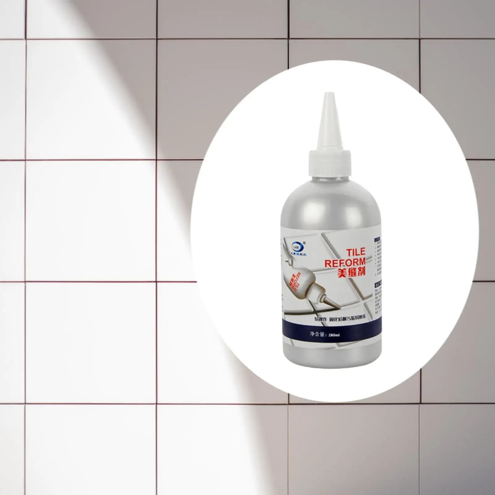 Tile Grout Repair Versatile Easy Use Safe Grout Filler Tube Tile Grout Tube for Porcelain Bathroom Fiberglass Floor Tile Acrylic