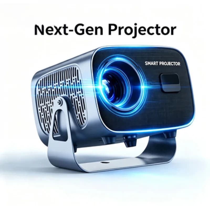 Mini Proiettore A10 Aggiornato Full HD 720P, Supporta Riproduzione Video 1080P 4K, Proiettore Portatile per Home Theater