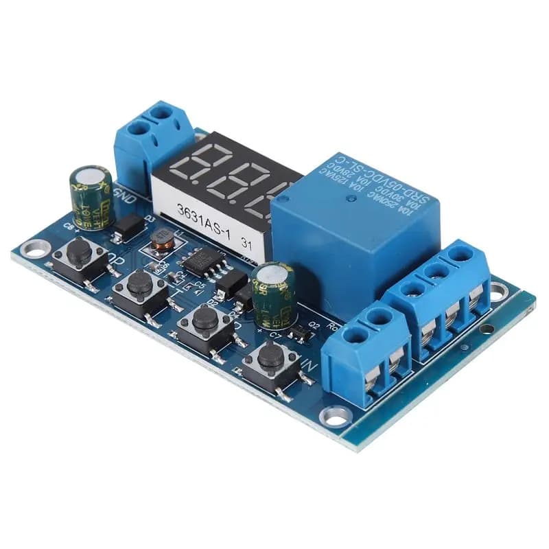 Interruttore di Controllo Caricabatterie DC 6-40V con Protezione da Sottotensione e Sovratensione, Scheda di Controllo Automatico per Disconnessione