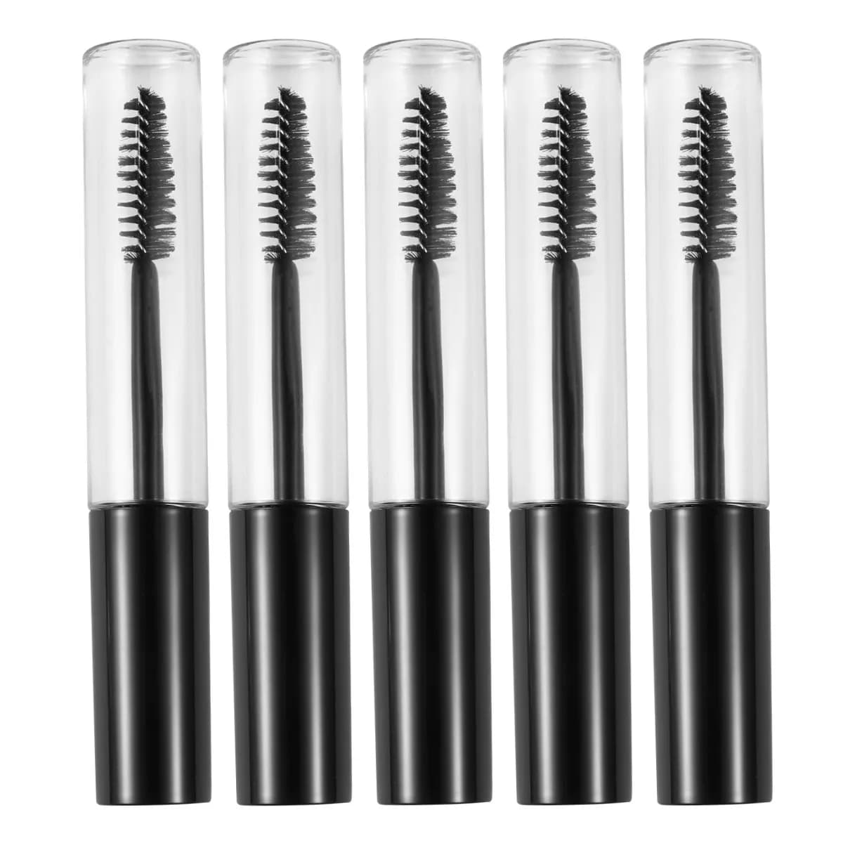 5Pcs Eyelash Tube Transparent Empty Subpackage Bottles 10ml Portable Travel Storage Tubes Mascara Eyelash Cream