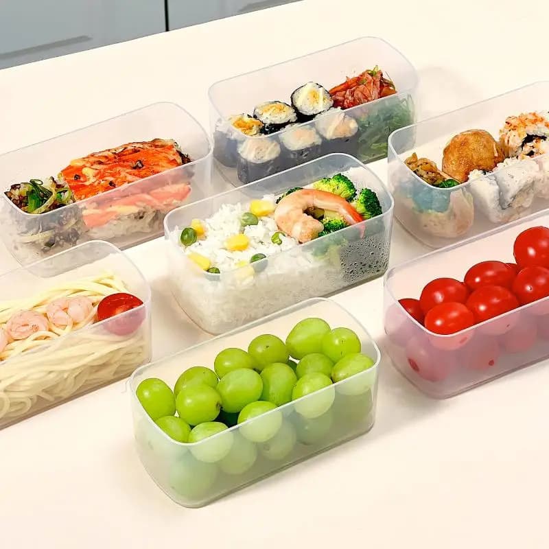Mini Frigorifero Porta Alimenti, Contenitore Ermetico in Plastica, Scatola per Pranzo Isolata, Organizer per Snack da Cucina