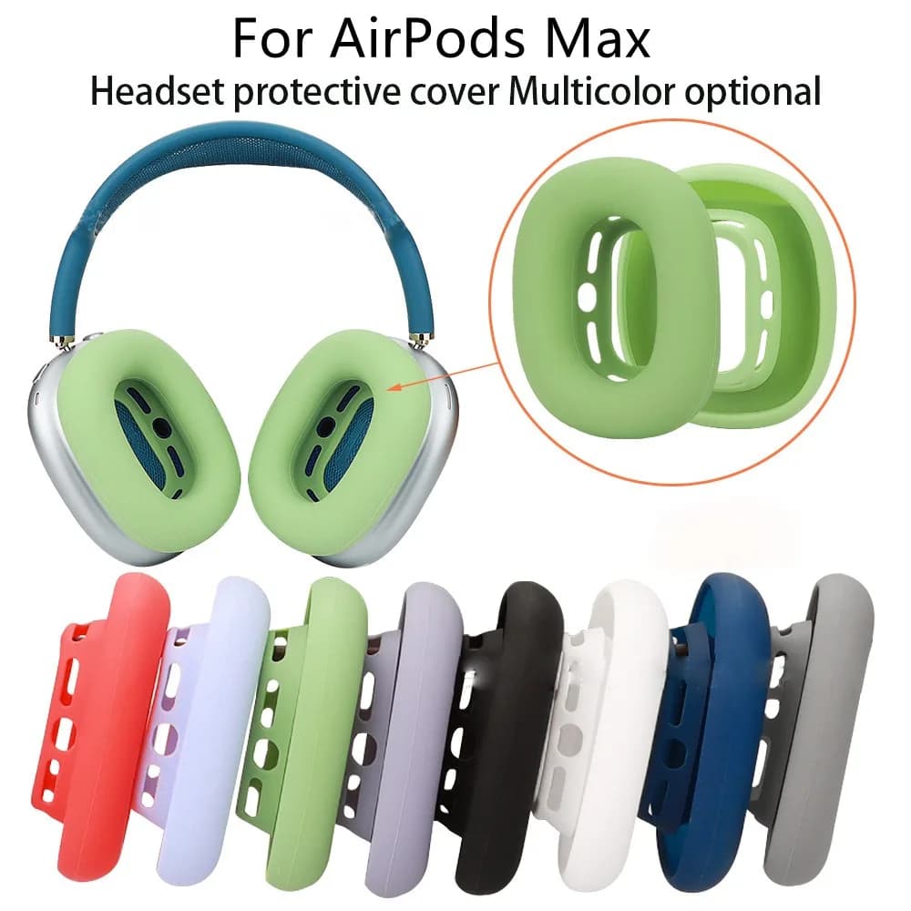 Cuscinetti auricolari in silicone di ricambio per auricolari morbidi, paraorecchie, copertura protettiva per cuffie, per accessori per cuffie AirPods Max