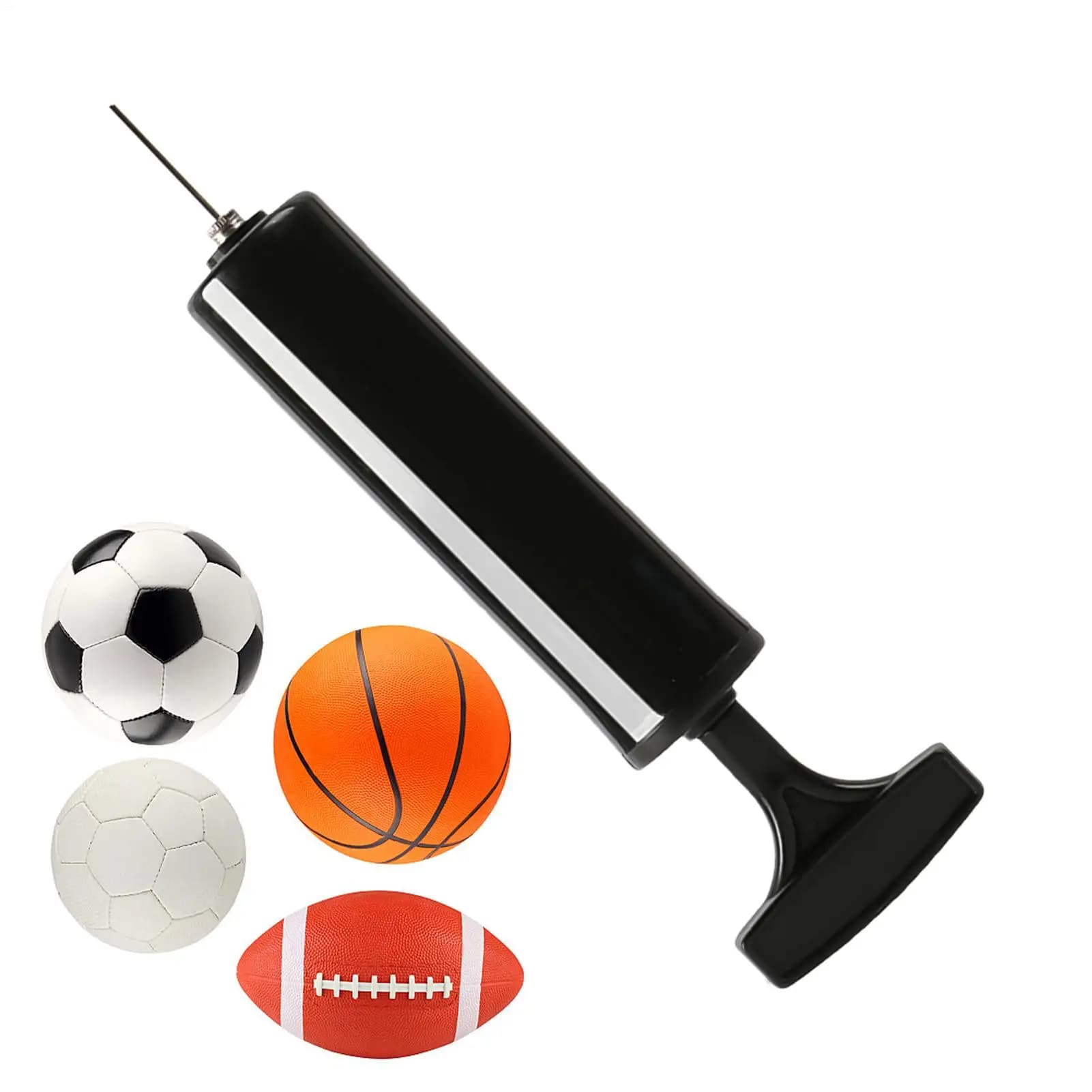 Basketball Pump, Volleyball Ball Pump, Manual Pump for Sports Balls, Soccer Ball Pump, Compact Air Pump, Sports Balloon Inflatable, Pneumatic Pump