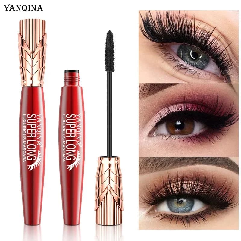 YANQINA Mascara Crown Allungante, Volumizzante e Impermeabile, Effetto 4D, Lunga Durata 24h, Nuovo Prodotto Bestseller, 10ml