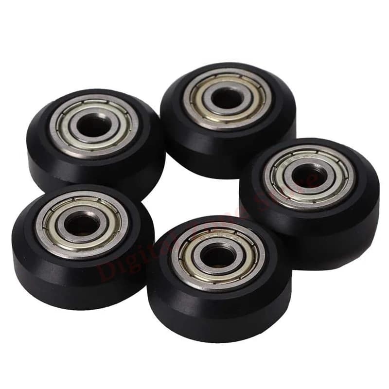 5Pcs POM puleggia ruote 625ZZ, stampante 3D di plastica lineare cuscinetto puleggia passiva rotonda rullo ruota per Ender 3, CR-10, Anet A8