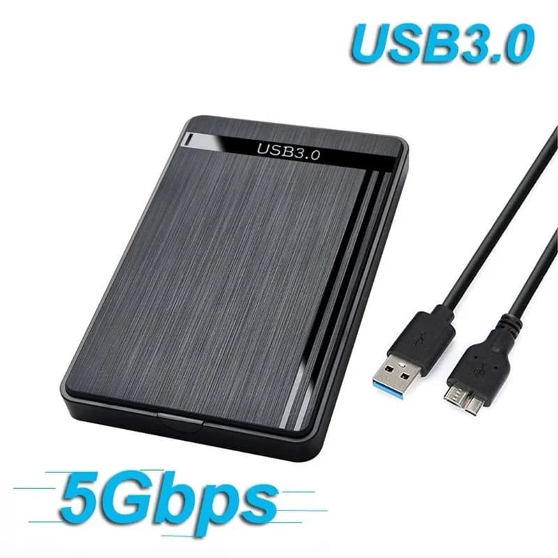 2.5" USB 3.0 HDD Enclosure SATA HDD SSD External Storage Hard Drive Case 5Gbps High Speed External Hard Drive For PC Laptops PS5