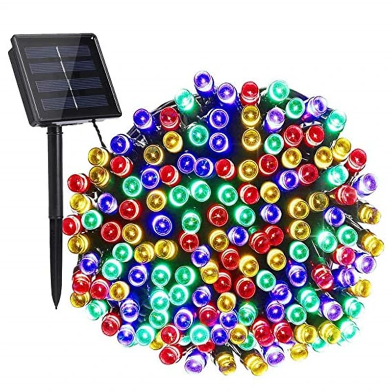 22M 200LED Solar Energy Light Christmas Road Sliding LED Strip Light Outdoor Waterproof for Garden Lamp for Weddings