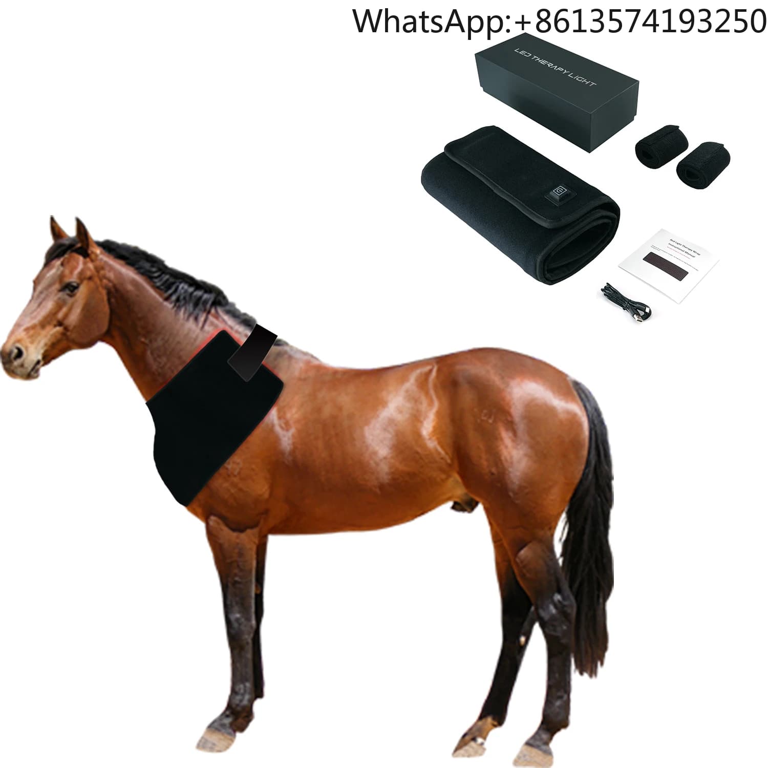 Tappetino Terapeutico a Luce Infrarossa KingBrite 2025, 660nm 850nm, Cuscinetto Riscaldante a LED Rosso, Coperta per la Cura del Cavallo, per Collo e Pancia