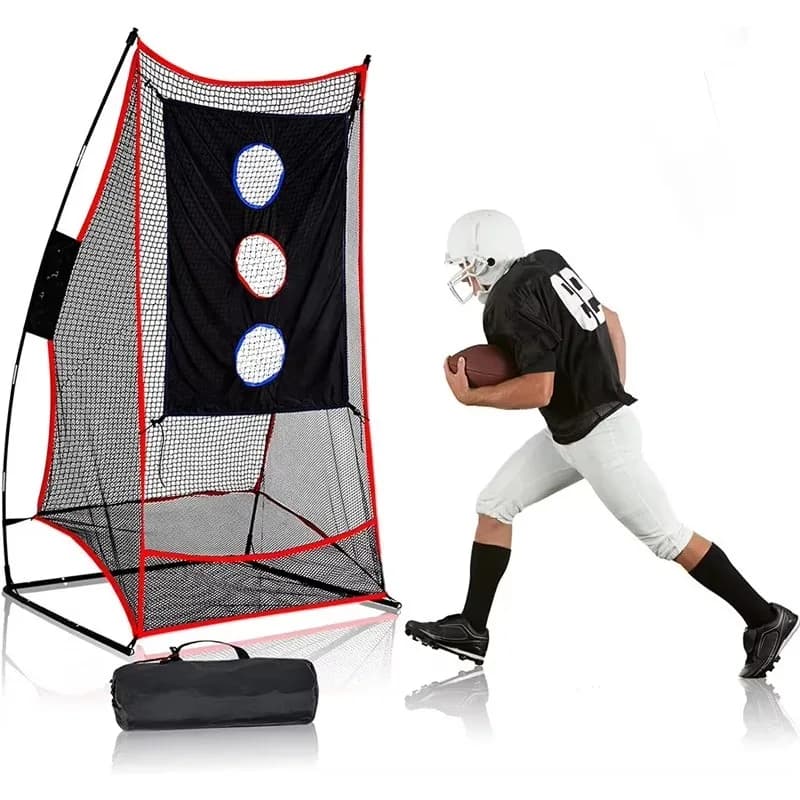 3 hole football net at low price, football net, launch net for American football coach
